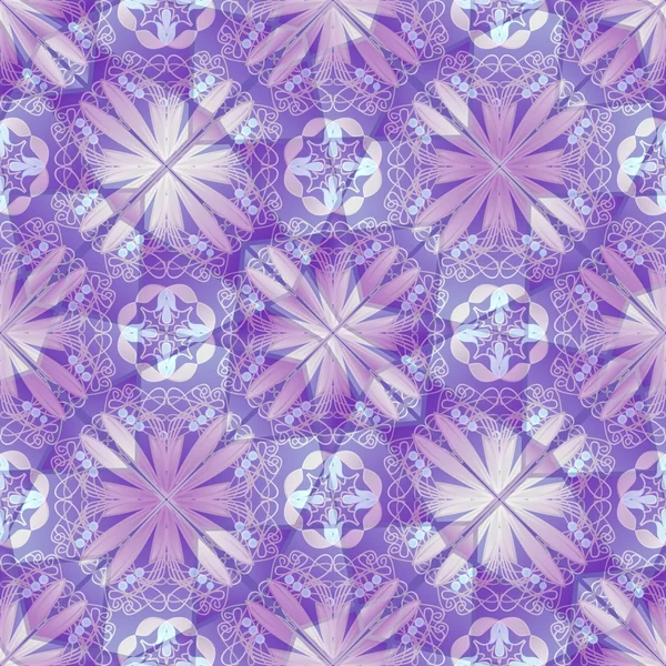 Purpurowe tło dekoracyjne płytki z geometrycznym motywem kwiatowym — Zdjęcie stockowe