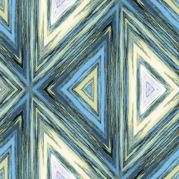 Modern decorative tile with triangle patterns in style crayon sketch — Stock Photo, Image