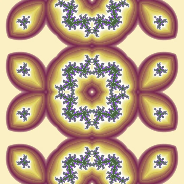 Patrones fractales en estilo folclórico con dibujo fino lavanda — Foto de Stock