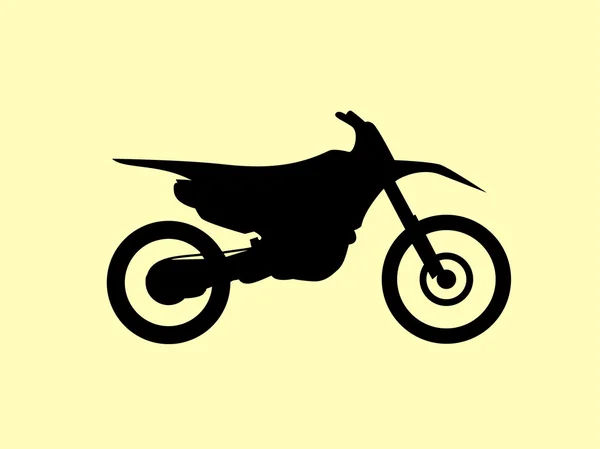 Motocross sporcizia-moto segno — Vettoriale Stock