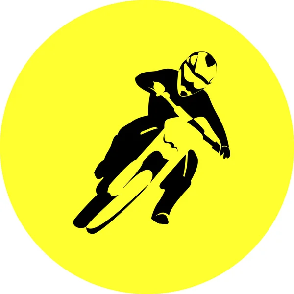 Motocross Enduro binici — Stok Vektör