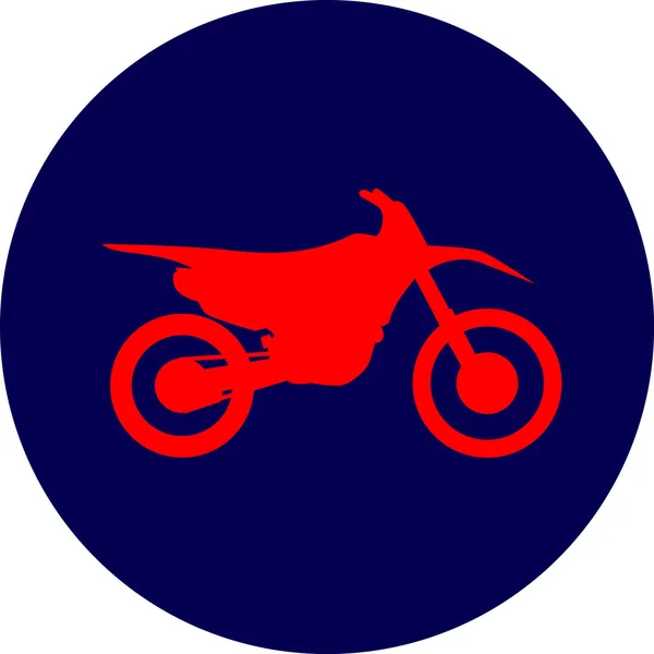 Motocross sinal de sujeira-bicicleta — Vetor de Stock