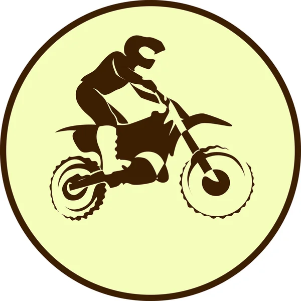 Motocicleta signo fondo — Vector de stock