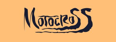Motocross metin etiketi
