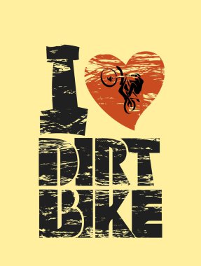 Dirt bike print clipart