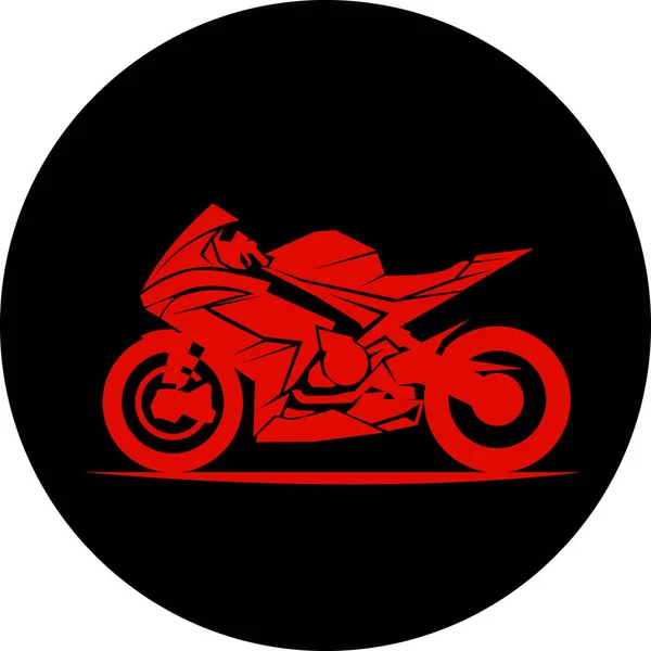 Rápido deporte extremo bicicleta vector eps10 icono de la ilustración — Vector de stock