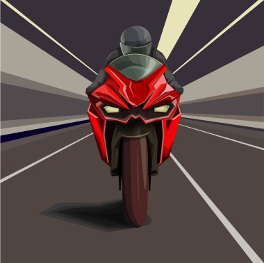 Hızlı ekstrem bisiklet vektörü eps10 illüstrasyon simgesi