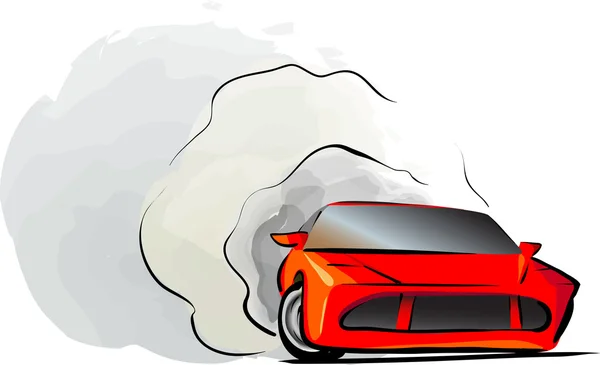 Sport car drift — Stock Vector