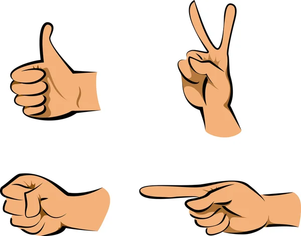 Hand sign — Stock Vector