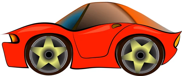 Cartoon sportcar — Stock vektor