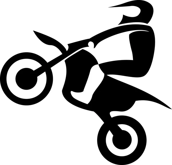 Piloto de Enduro Motocross — Vector de stock