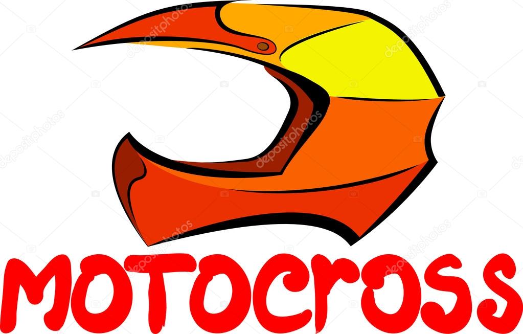 Motocross  helmet.