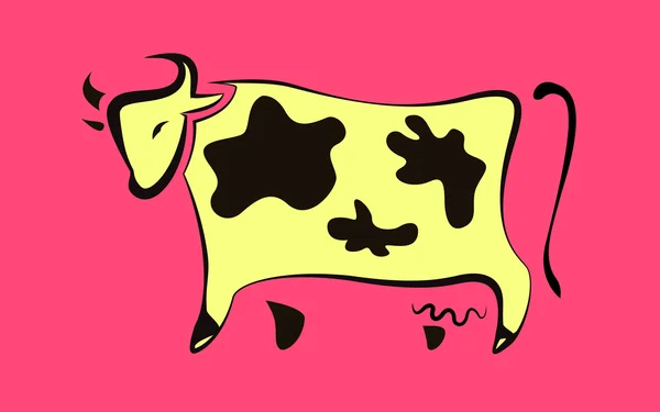 Ícone da vaca — Vetor de Stock