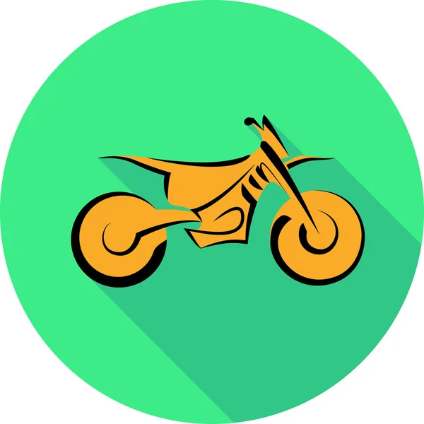 Motorrad-Symbol — Stockvektor