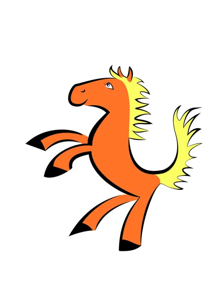 Little cartoon horse — Stock Vector