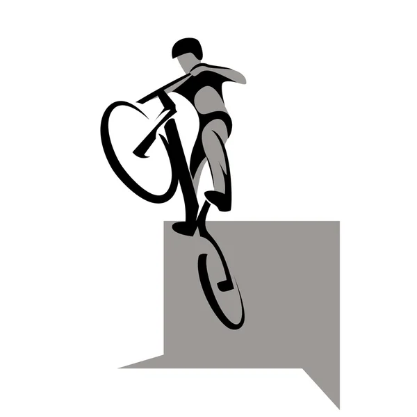 Bicicleta deporte extremo — Archivo Imágenes Vectoriales