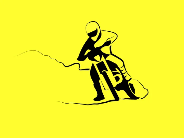 Deporte motociclista — Vector de stock