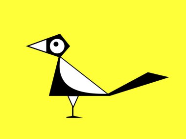 Çizgi film magpie işareti