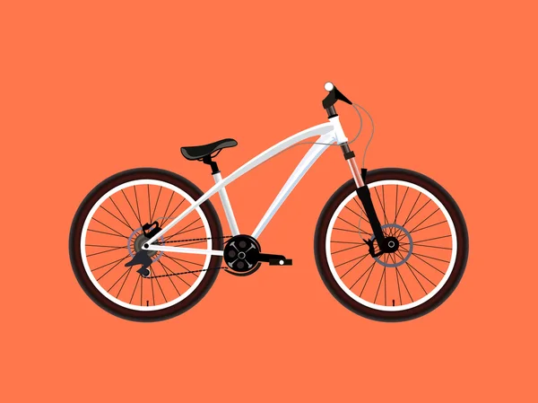 Sport blanc vélo — Image vectorielle