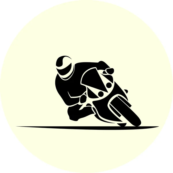 Deporte motociclista — Vector de stock