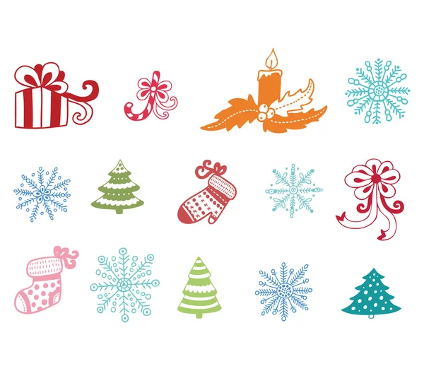 Christmas set — Stock Vector