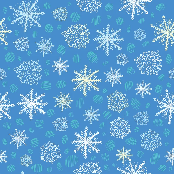 Snowflakes pattern — Stock Vector