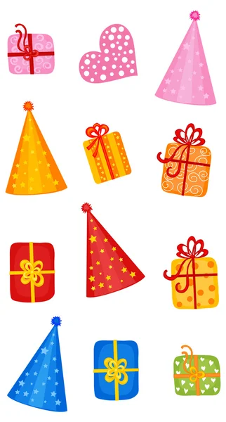 Birthday party set — Stock Vector