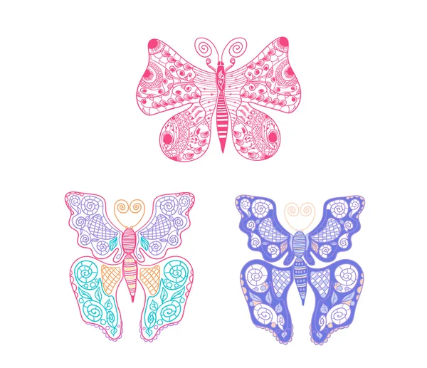 Butterflies set — Stock Vector