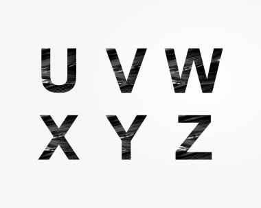 Stilize vektör yazı tipi