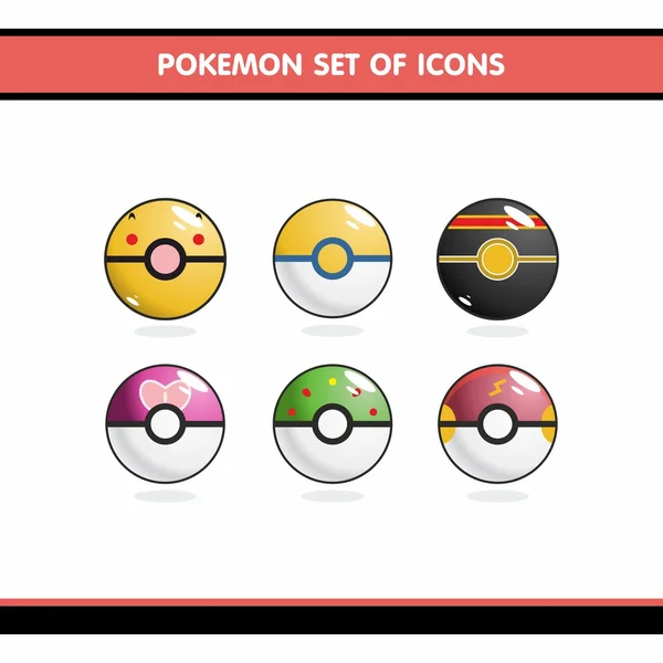 Pokemon icons set — Stock Vector © Evopr 118014876