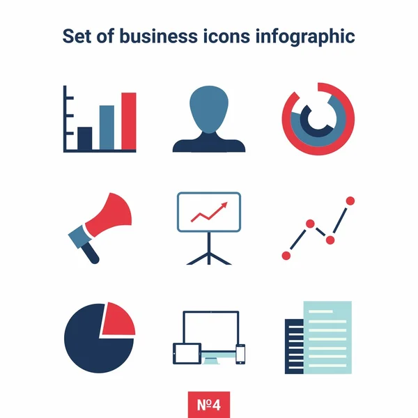 Podnikání a infografika sada ikon — Stockový vektor