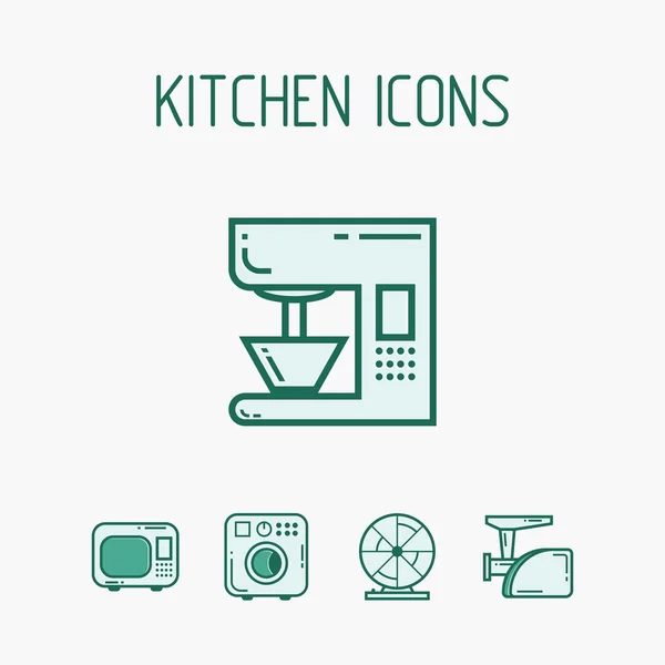 Keuken icons set — Stockvector