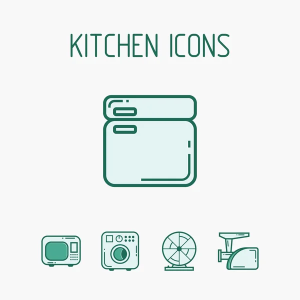 Keuken icons set — Stockvector