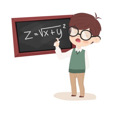Kız bir matematik Denklem Çözme
