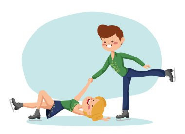 Buz üzerinde eğitim sporcular