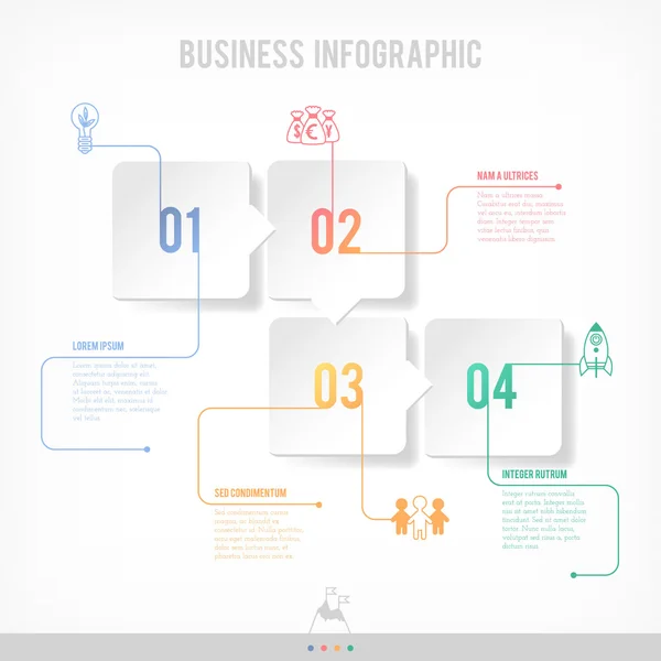 Business infographic banner — Stock Vector