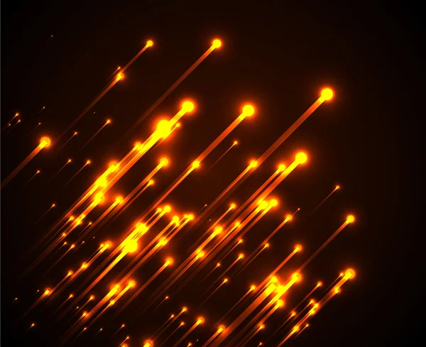 Orangefarbenes Neonlicht — Stockvektor