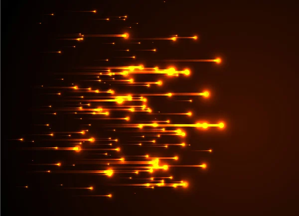 Turuncu neon ışık ışınları