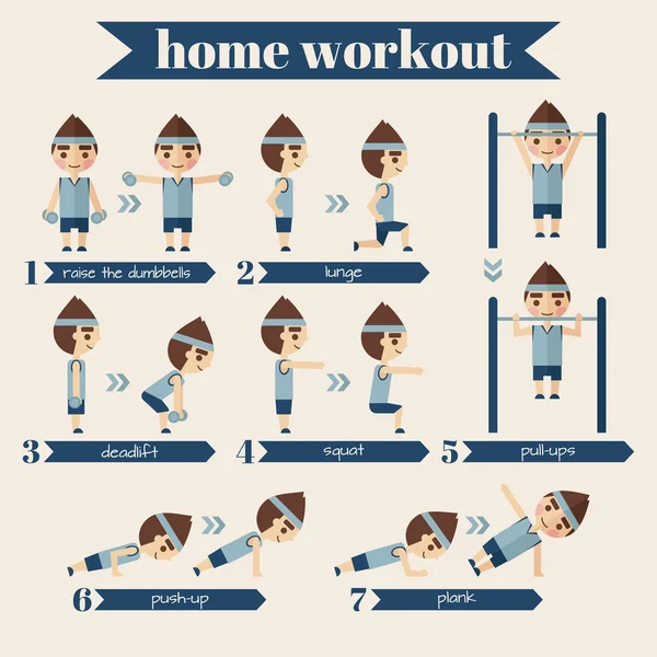 Exercice de formation des personnes — Image vectorielle