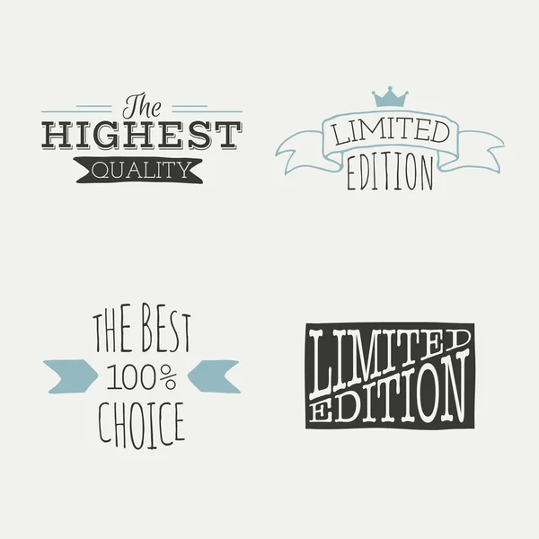 Limited Edition hand lettering — Stock Vector