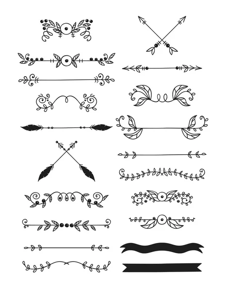 Elementos de diseño caligráfico — Archivo Imágenes Vectoriales