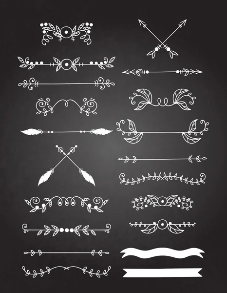 Elementi di progettazione calligrafica — Vettoriale Stock
