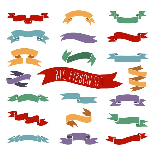 Set of Colorful Ribbons for your Text - in vector - part 1 — Stock ...