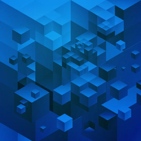 Geometrischer blauer Hintergrund — Stockvektor