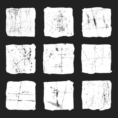 Beyaz suluboya kareler