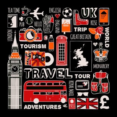 İngiltere'ye seyahat seti