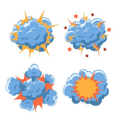 Karikatür komik patlama