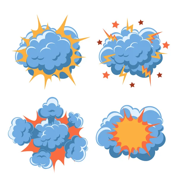 Eksplozja komiks kreskówka — Wektor stockowy