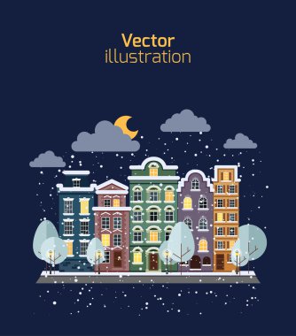 Şehirde kış geceleri