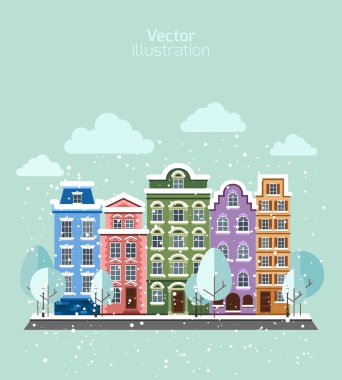 Kış günü şehirde